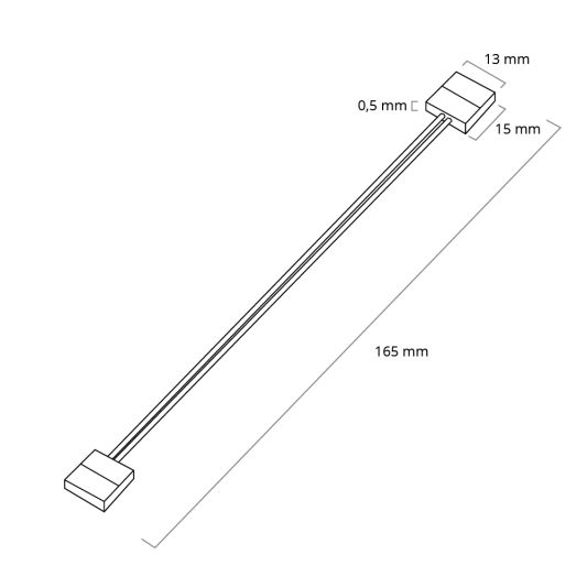 KABEL MET 2 KOPPELSTUKKEN solderen niet nodig
