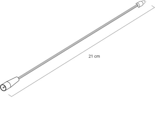 Kabel voor witte ledstrips met 2 pins stekker