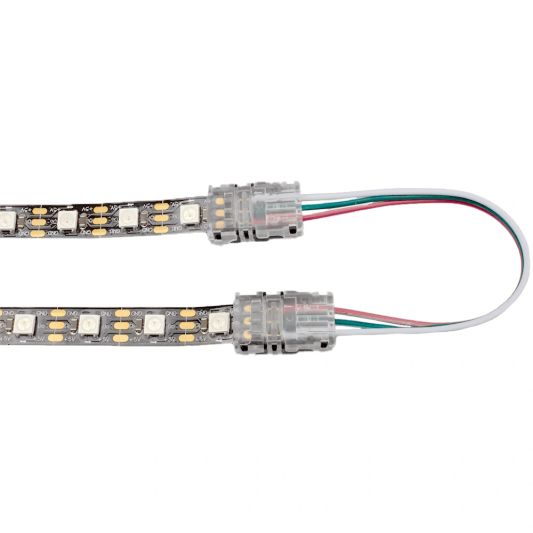 Koppelstuk tussen strip en kabel - WS2812b en WS2811 - solderen niet nodig