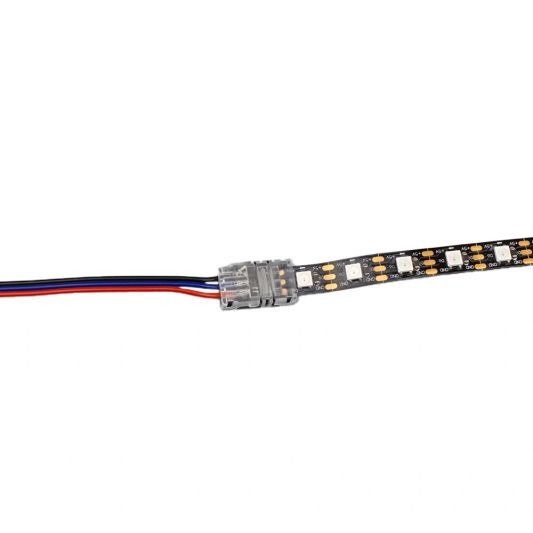 Koppelstuk tussen strip en kabel - WS2812b en WS2811 - solderen niet nodig