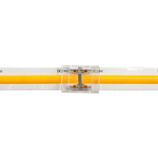 Koppelstuk tussen twee COB ledstrips - 8mm - solderen niet nodig