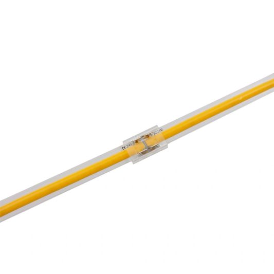 Koppelstuk tussen twee COB ledstrips - 8mm - solderen niet nodig