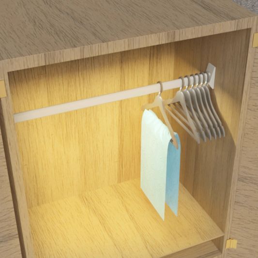 Led profiel 1 meter voor garderobe kast verlichting