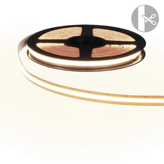 Led strip COB Helder Wit - 10 meter - losse strip met 600 leds per meter