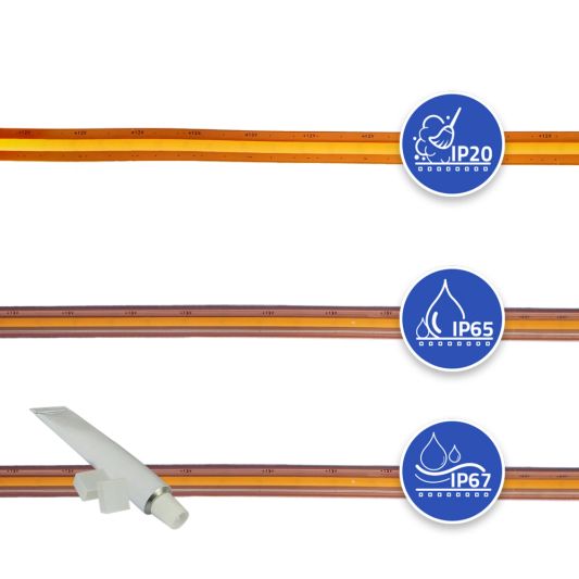 Led strip COB Warm Wit - 1 meter - losse strip met 600 leds per meter