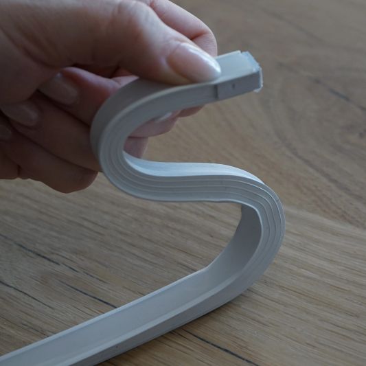 Led strip in flexibel wit inbouwprofiel | helder wit | 4 meter