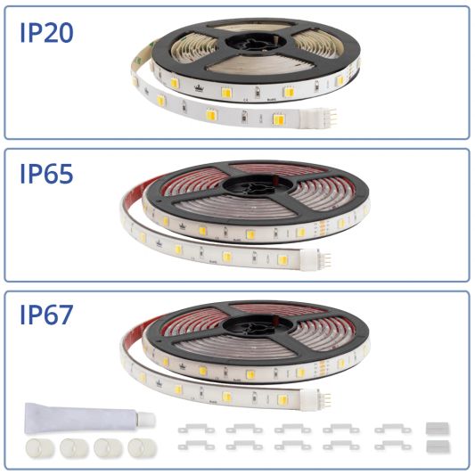 Led strip op batterij Dual White Basic complete set 1 meter