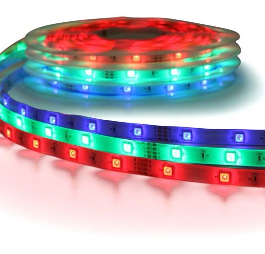Led strip op batterij RGB Basic complete set 1 meter