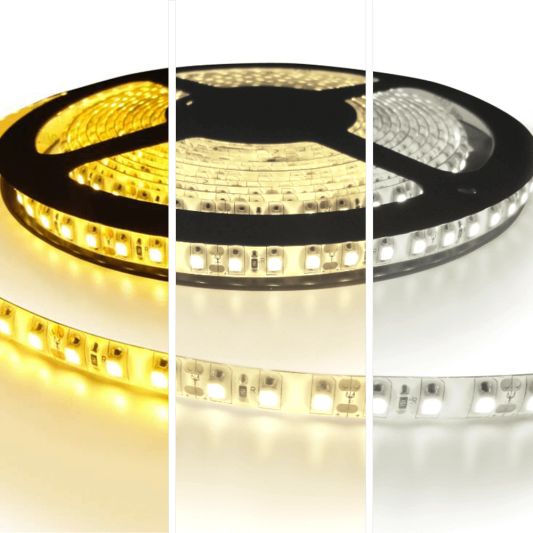 Led strip op batterij Warm wit, Helder wit of Koud wit complete set 5 meter Premium