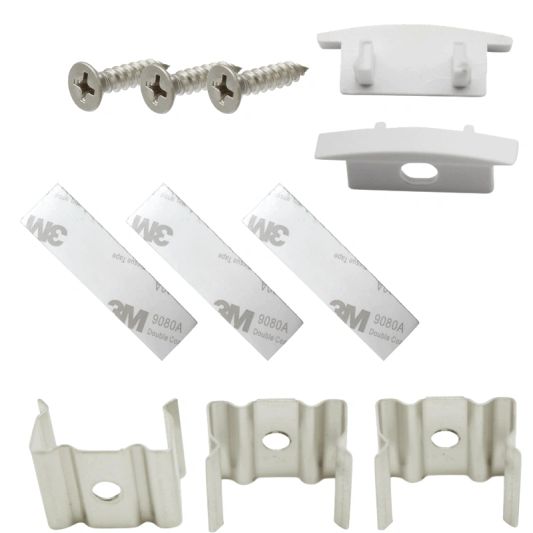 Led strip profiel inbouw Laag model - compleet inclusief afdekkap 3 meter 7 mm