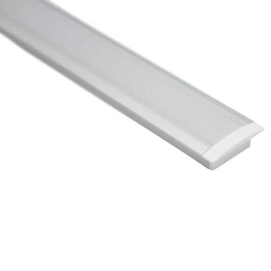 Led strip profiel inbouw Laag model - compleet met afdekkap 1,5 meter 7 mm hoog