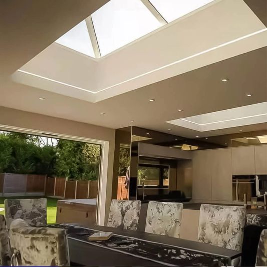 Led tegel profiel / led stuc profiel - Stucstop - 3 meter - Smalle variant