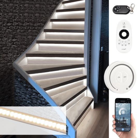 Led trapverlichting set COB - Helder wit 130 cm