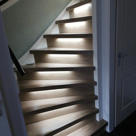 Led trapverlichting set COB - Led strip set met profiel - Helder wit 50 cm