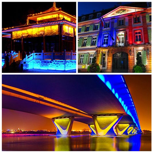 LED Wall Washer 48W RGBWW – LED breedstraler in Multicolor + Wit