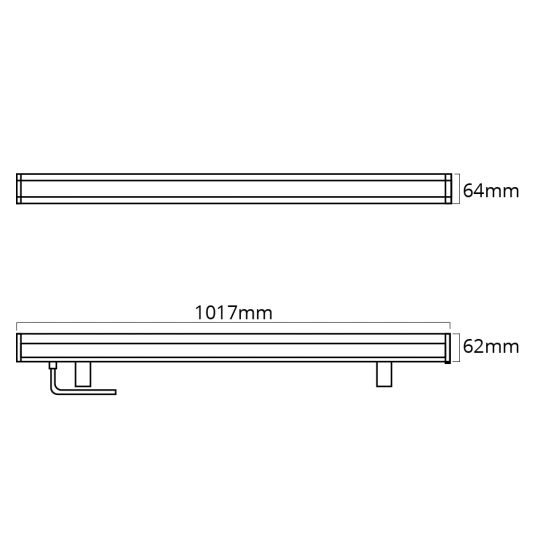 LED Wall Washer 48W RGBWW – LED breedstraler in Multicolor + Wit