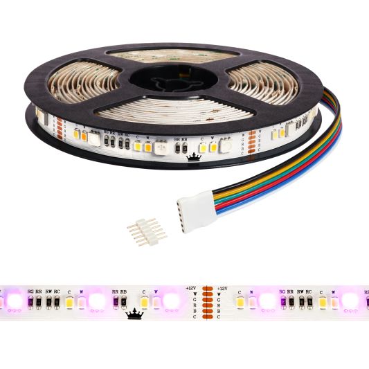Ledstrip 2 meter RGBWW Basic 36 SMD leds p/m - losse strip