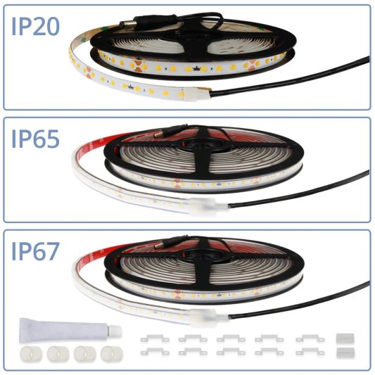 Ledstrip 3 meter Helder wit | losse strip | Basic 128 COB leds p/m