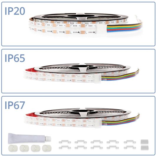 Ledstrip 4 meter RGBWW Prime 840 COB leds p/m - Losse strip