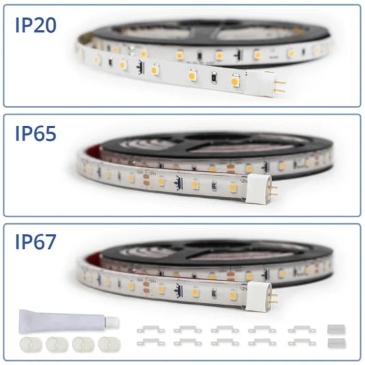 Ledstrip 5 meter warm wit Basic - losse strip met 128 leds per meter