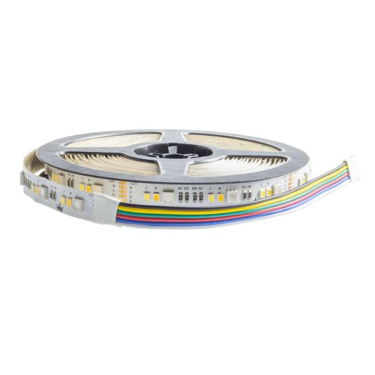 Ledstrip 6 meter RGBWW Basic 36 SMD leds p/m - losse strip