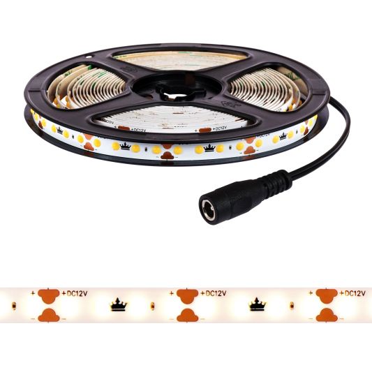 Ledstrip 7 meter warm wit Basic - losse strip met 128 leds per meter
