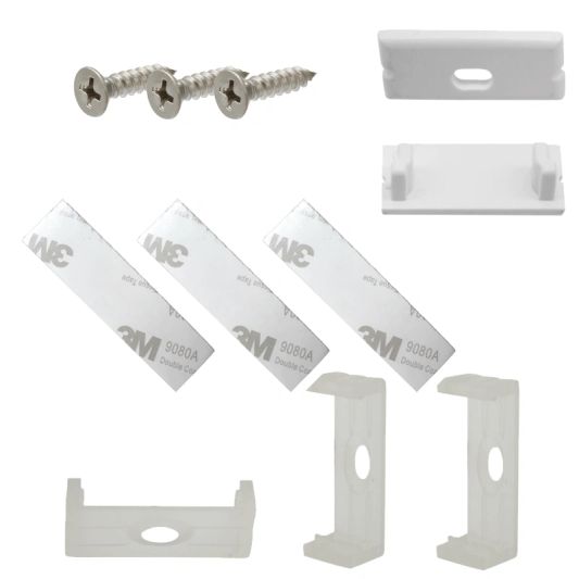 Ledstrip profiel breed opbouw Laag model - compleet met afdekkap 1,5 meter