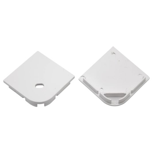 Ledstrip profiel hoek Breed recht model compleet met afdekkap 1,5M