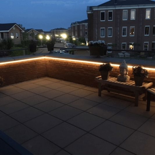 Ledstrip profiel hoek Breed rond model compleet inclusief afdekkap 1,5M