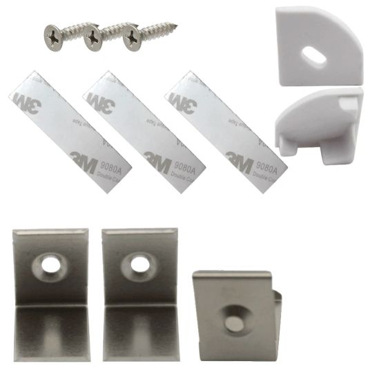 Ledstrip profiel hoek Slim line - compleet inclusief afdekkap 3 meter