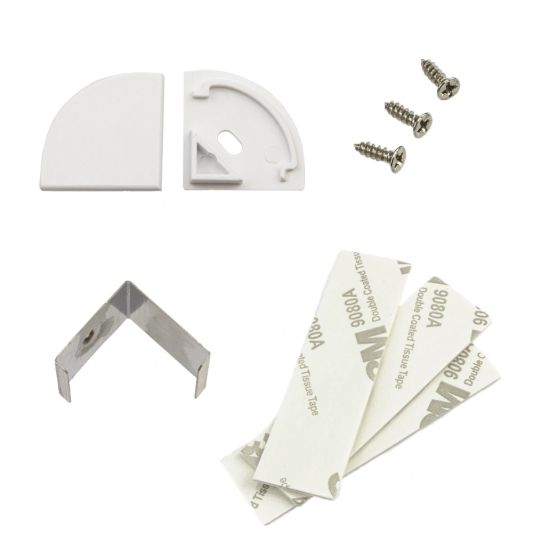 Ledstrip profiel hoek Slim line - compleet met afdekkap 4 meter