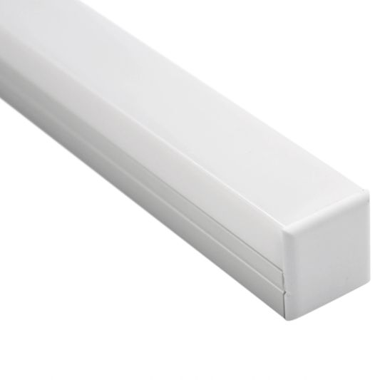 Ledstrip profiel opbouw Breed model - compleet inclusief rechte afdekkap 1 meter