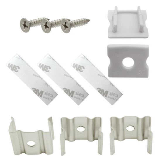 Ledstrip profiel opbouw Hoog model - compleet inclusief afdekkap 3 meter 15 mm