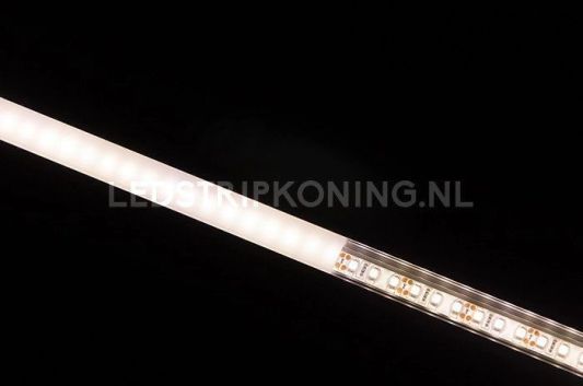 Aluminium ledstrip profiel opbouw 10M - 8 mm hoog - compleet met afdekkap