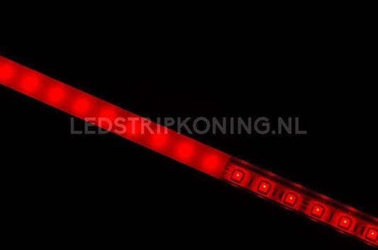 Aluminium ledstrip profiel opbouw 10M - 8 mm hoog - compleet met afdekkap