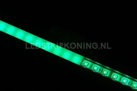 Aluminium ledstrip profiel opbouw 10M - 8 mm hoog - compleet met afdekkap