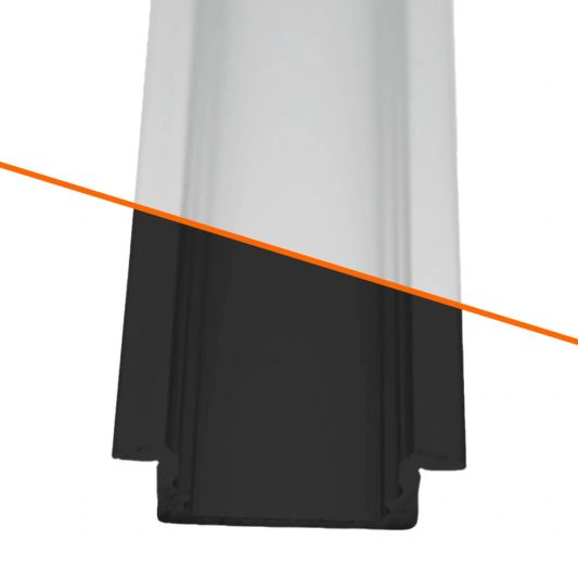 Los led profiel 1 meter inbouw laag 8 mm slim line