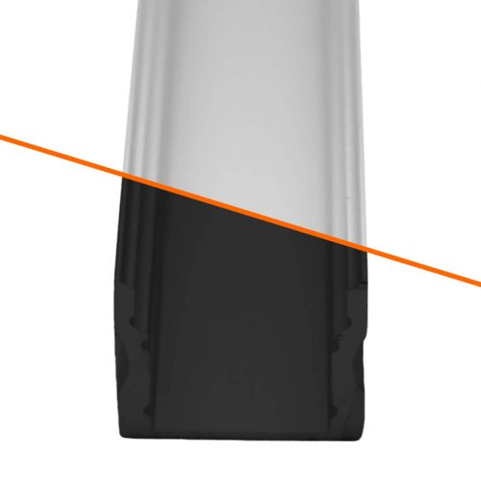 Los led profiel 1 meter opbouw hoog 15 mm slim line