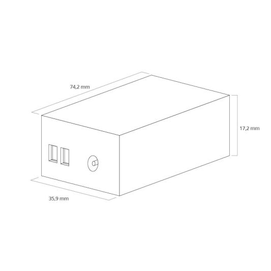 Losse Zigbee controller voor Dual White led strips