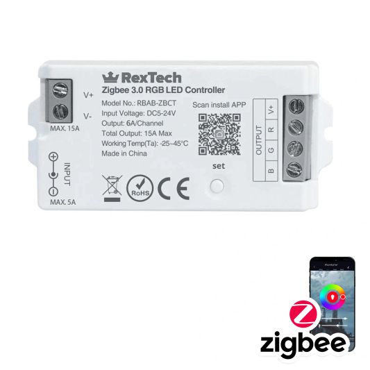 Losse Zigbee controller voor RGB led strips