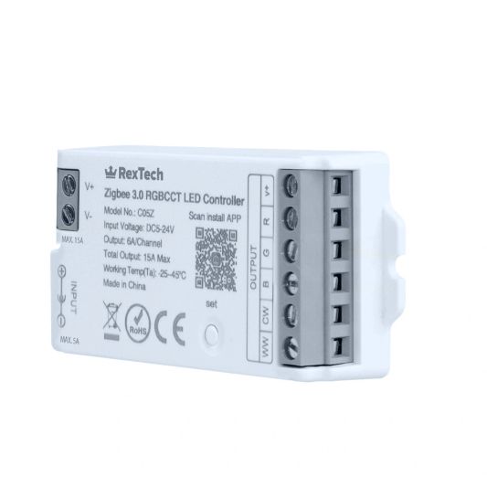 Losse Zigbee controller voor RGBWW led strips