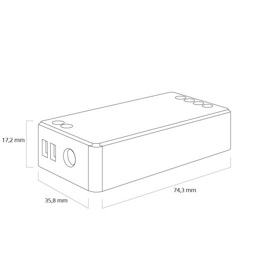 Luxe touch RF 4-zone afstandsbediening RGBW