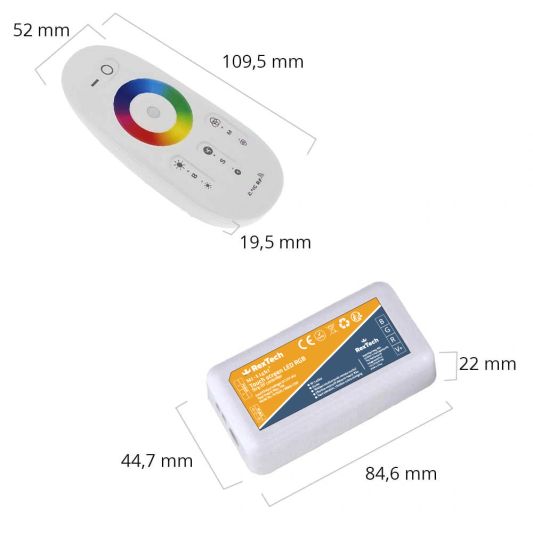 Luxe touch RF afstandsbediening RGB