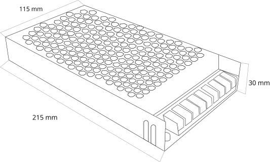 Meanwell professionele voeding 12V-200W LRS-200-12