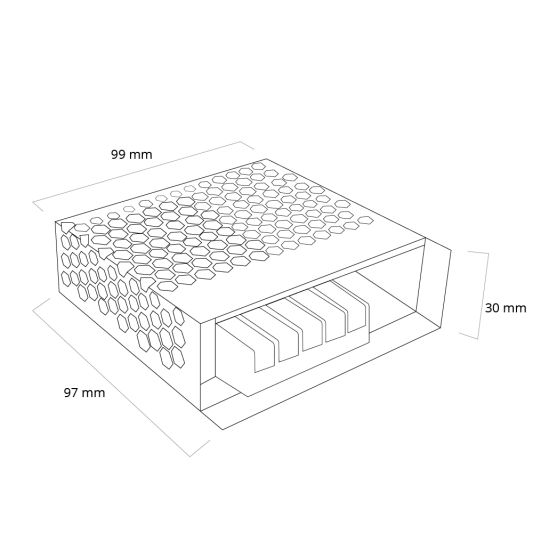Meanwell professionele voeding 24V 75W LRS-75-24