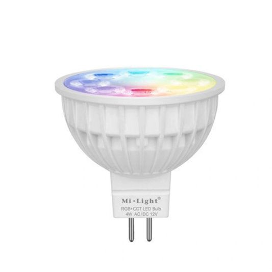 Milight led spot RGBWW 4 Watt MR16 fitting 12V - Voordeelset van 6 stuks