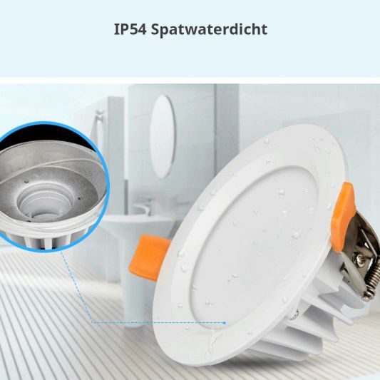 Milight RGBWW led inbouwspot downlight 6 Watt - Voordeelset van 6 stuks