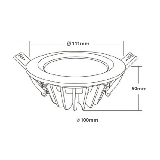 Wifi set met 1-4 RGBWW led inbouwspots downlight 6 Watt
