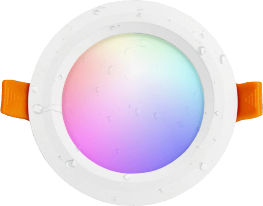 Wifi set met 1-4 RGBWW led inbouwspots downlight 6 Watt