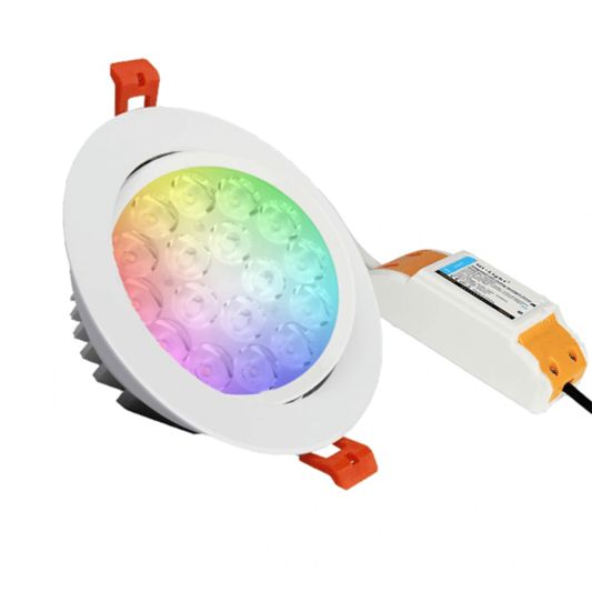 Milight RGBWW led inbouwspot downlight 9 Watt